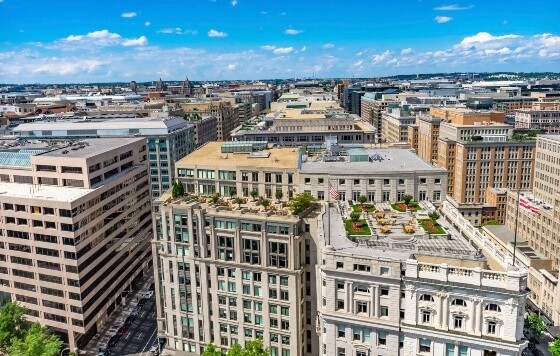 Daytime cityscape with buildings