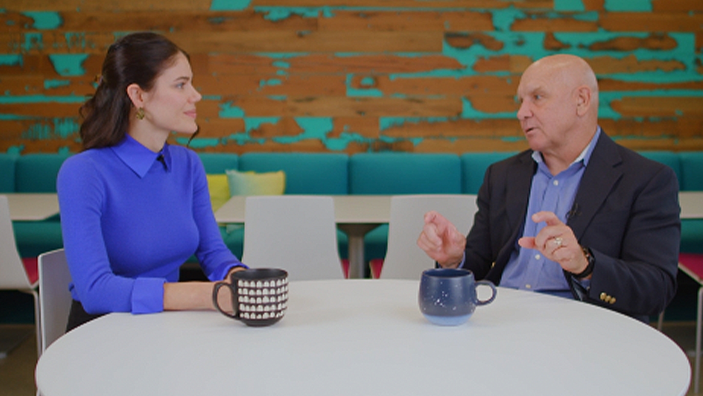 Joanna Guy and Todd Burnett interviewing together