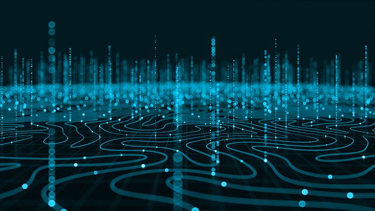 abstract cyber landscape